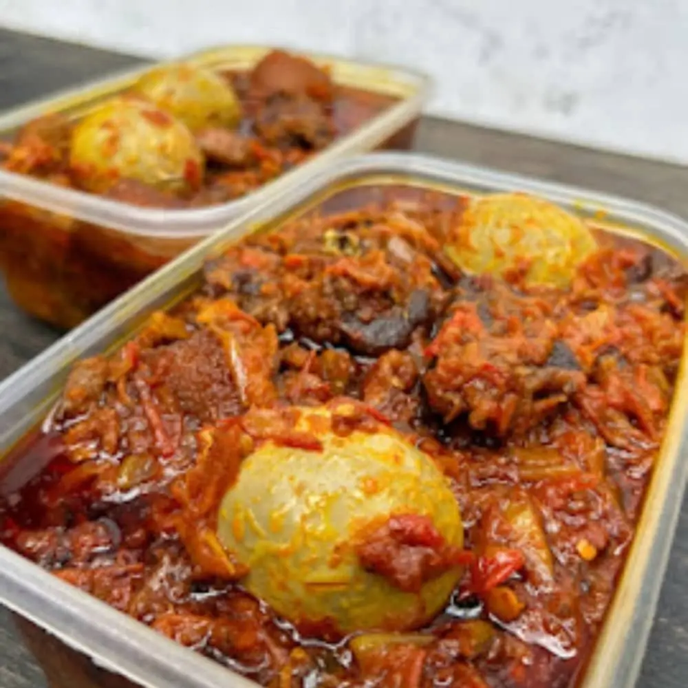 Pepper Sauces In Bowls (Iya Tunde Sauce / Ata Dindin Sauce) 1 Litre