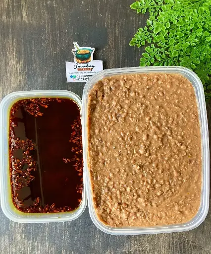 Ewa Agoyin & Agoyin Sauce In Bowls (1.5 Litres)